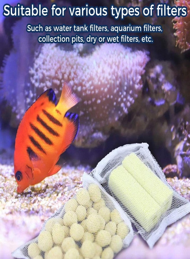 LINYUEARUI 20pcs Aquarium mesh Media Filter Bag, Nylon Media Filter Bag, Suitable for Various Filters Such as Water Tank Filters, Aquarium Filters, Collection pits, Dry or Wet Filters, etc. - Image 5